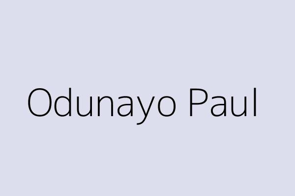 Odunayo Paul
